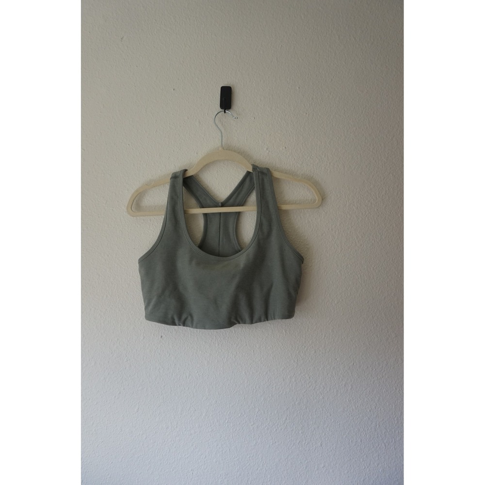 Beyond Yoga Spacedye Simplicity Long Line Bra Racerback Dusty Forest Heather L